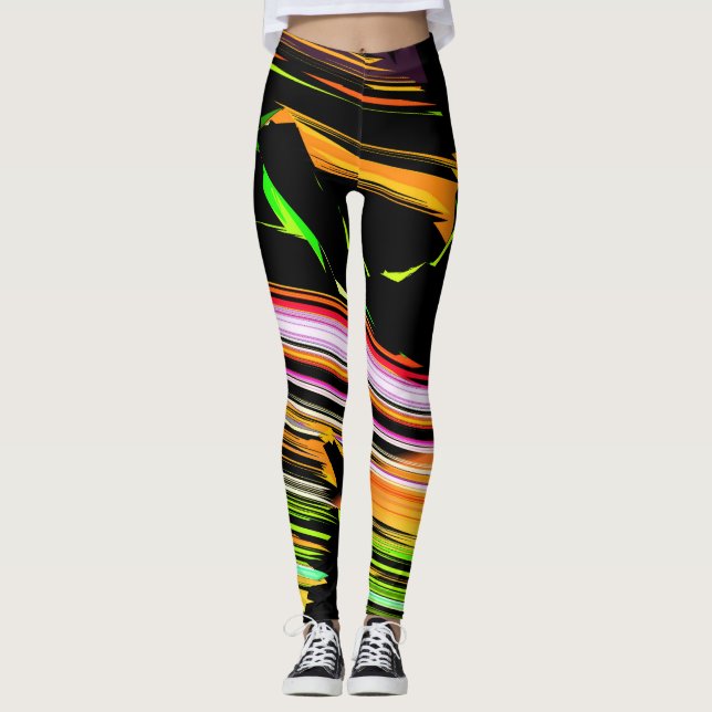 Leggings Ataques de líneas (Anverso)