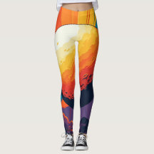Atardecer Celestial – Ropa Activa de Arte Cósmico 