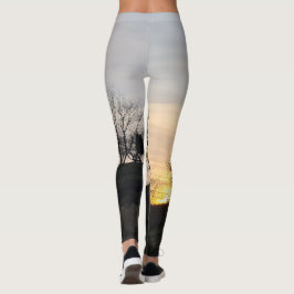 Leggings Atardecer por la colina - Piernas para las mujeres