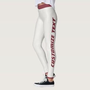 Leggings Athleisure a rayas de vino profundo neutro cálido 