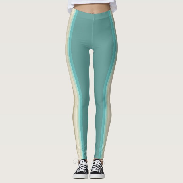 Leggings Athletic Stripe Pattern | Dual Tone (Anverso)