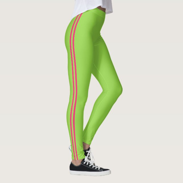 Leggings Atlético Neon Green y Pink Strike (Derecha)