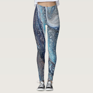 Leggings Atracción natural 1 Piernas abstradas de líquido a