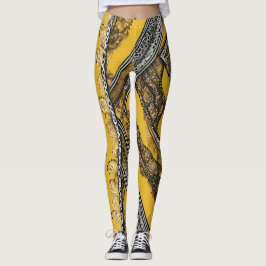 Leggings Atrapado en las leggantas artísticas de Mustard AI