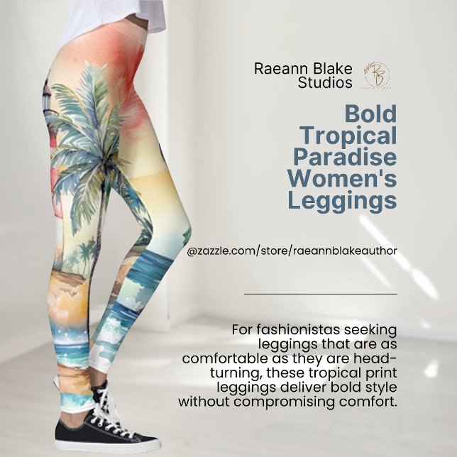 Leggings Audaz paraíso tropical de las mujeres (Subido por el creador)