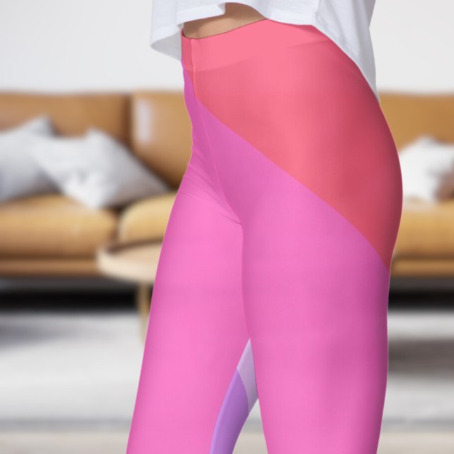 Leggings Audaz resumen rojo de la moda (Bold Red Fade Abstract Leggings)