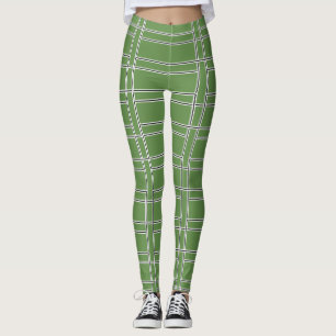 Leggings Audaz Semana Santa del Día de Patrick franjas blan