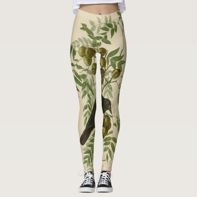 Leggings Audubon American Crow Black Bird (Anverso)