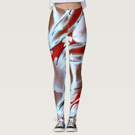 Leggings Aumento de la pintura digital recortada de color b