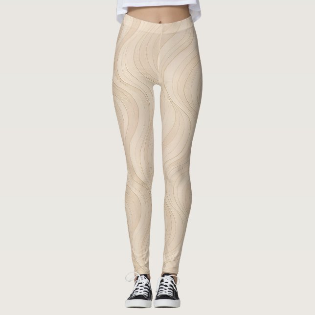 Leggings Aura Gradiente Energía  Patrón Moderno  (Anverso)