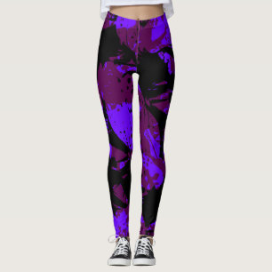 Leggings aureola púrpura de la orquídea