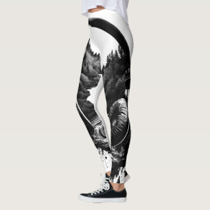 Leggings Auriculares de Naturaleza y Música - Artista blanc
