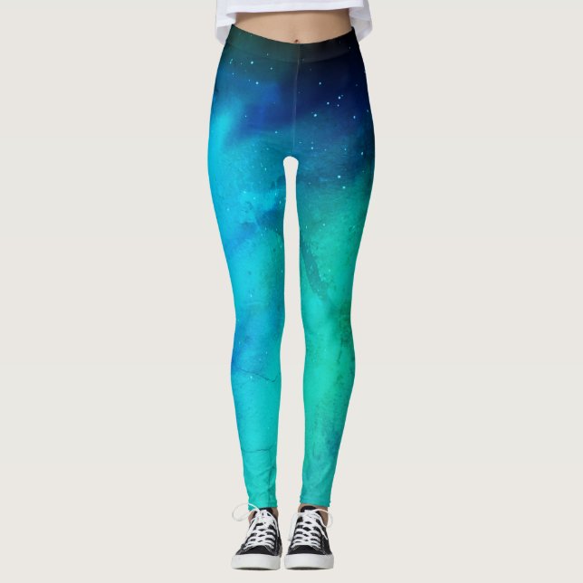 Leggings Auriculares nocturnos del cielo septentrional Luce (Anverso)
