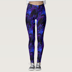 Leggings Aurora boreal azul marino