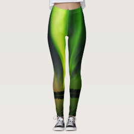 Leggings Aurora Borealis Luces boreales Alaska, cielo