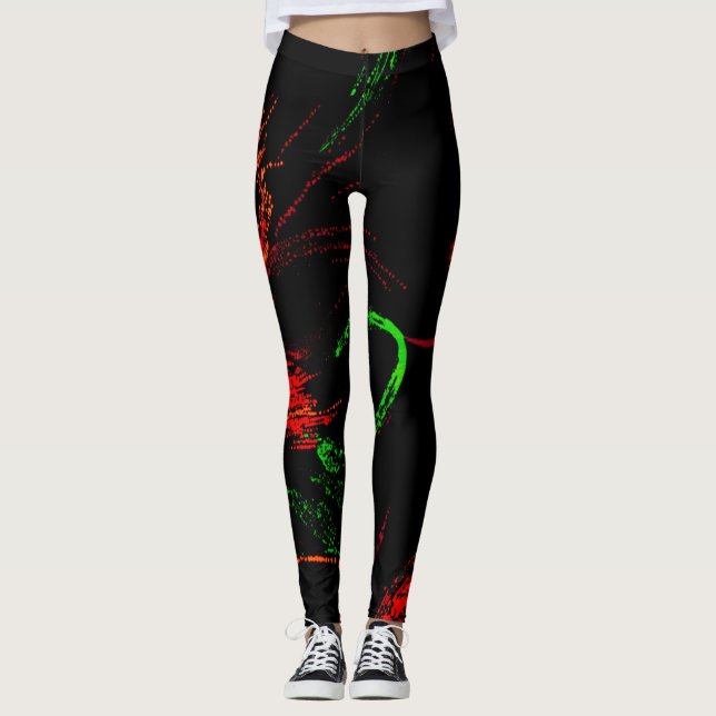 Leggings Aurora de cielo nocturno (Anverso)