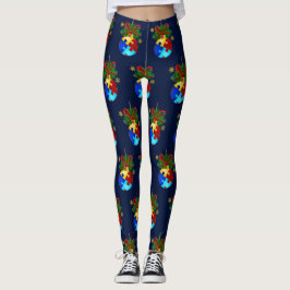 Leggings Autismo Navidades bauble