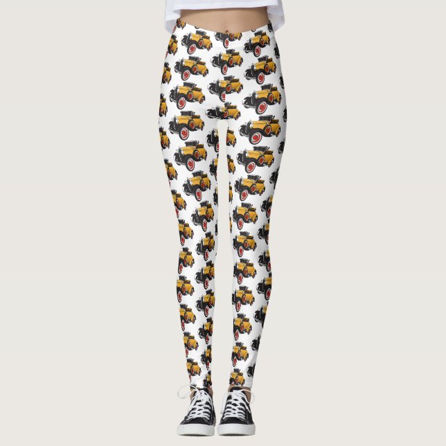 Leggings Auto amarillo clásico 1931 (Anverso)