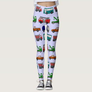 Leggings Autos, camiones, autobuses