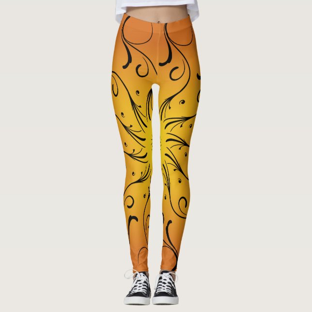 Leggings Avant-Garde Diseño Espiral 01 ~ (Anverso)