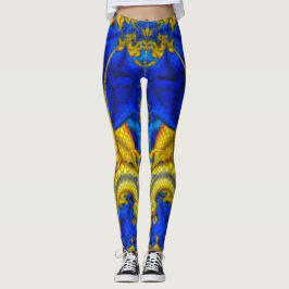 Leggings Avatar azul de zafiro serpentino