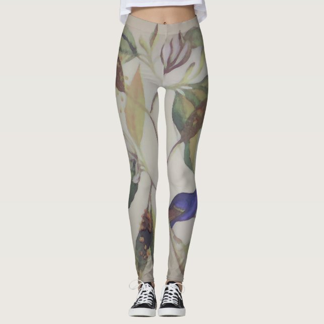 Leggings Ave azul - Piernas (Anverso)