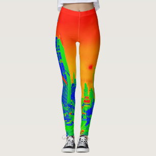 Leggings Avenida Michigan de Chicago en noche de 1967 Neon