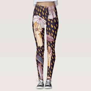 Leggings Aventuras del Día de la Lluvia: paraguas invisible