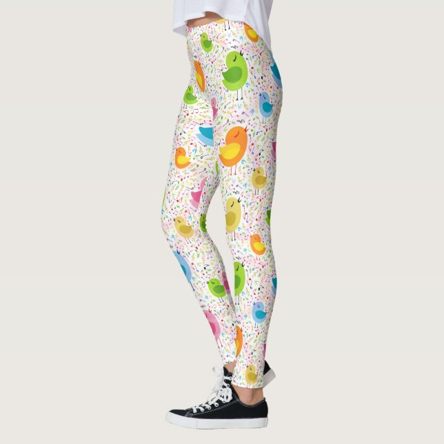 Leggings Aves cantantes adorables (Izquierda)