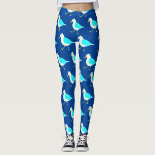 Leggings Aves de playa Gaviotas Azules