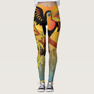 Leggings Aves tropicales