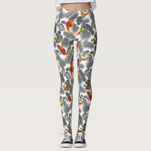 Leggings aves tropicales