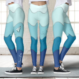 Leggings Avión de papel | Activa, deportiva, yoga