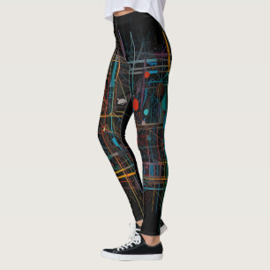 Leggings Aztec Zodiac Abstract Mix
