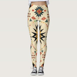 Leggings Azteca inspirada en navajo