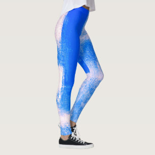 Leggings Azul Abstracto