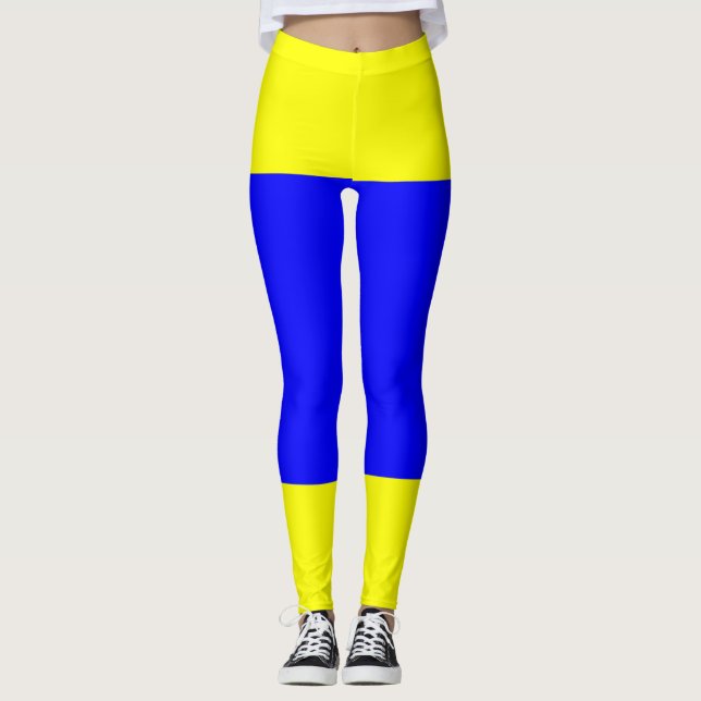 Leggings Azul amarillo delta (Anverso)