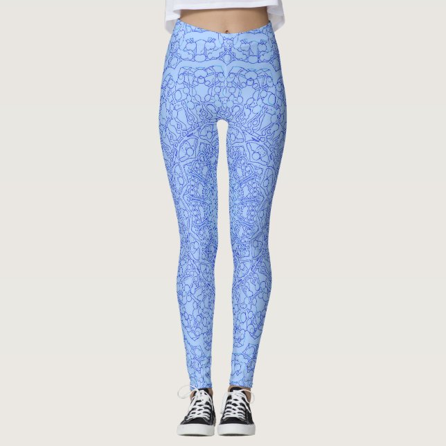 Leggings azul azul (Anverso)