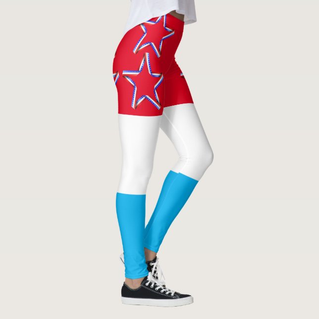 Leggings Azul blanco rojo (Derecha)