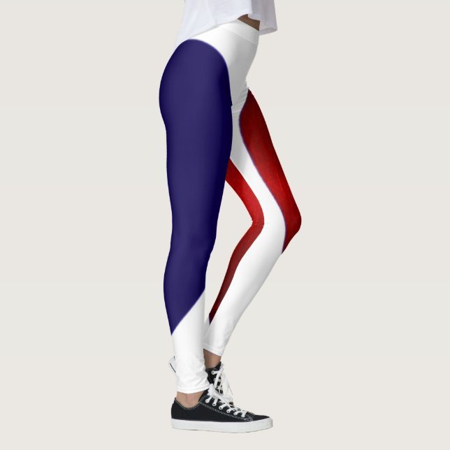 LEGGINGS AZUL BLANCO ROJO (Derecha)