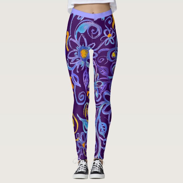 Leggings Azul bohemio (Anverso)