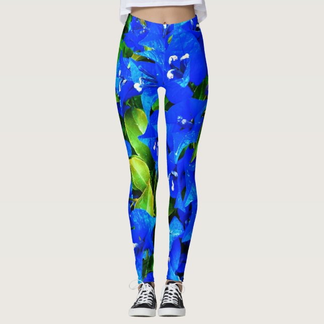 Leggings Azul Bougainvillea (Anverso)
