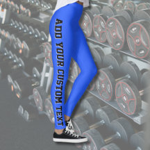 Azul Brillante Negrita Texto Personalizado Vertica