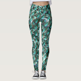 Leggings Azul claro, burbujas sobre la rejilla o efecto lad