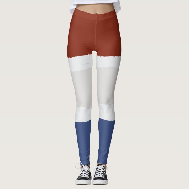 Leggings Azul crema roja (Anverso)