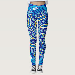 Leggings Azul de alcohol del viento