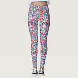 Leggings azul de alegría de agua