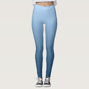 Leggings Azul de gradiente neutro y plano