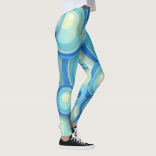 Leggings Azul del extracto en verde