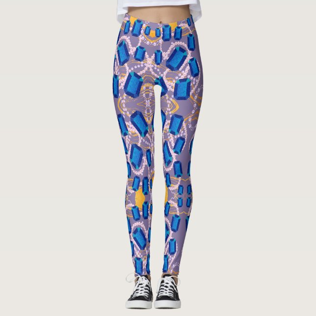 LEGGINGS AZUL GEMS (Anverso)